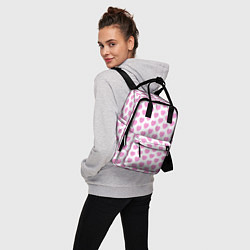 Рюкзак женский Нежные розовые сердечки, цвет: 3D-принт — фото 2