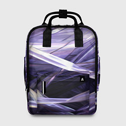 Рюкзак женский Фиолетовые прозрачные полосы, цвет: 3D-принт