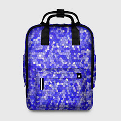 Рюкзак женский Сине голубая мозаика, цвет: 3D-принт
