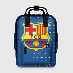 Рюкзак женский Футбольный клуб Барселона - логотип крупный, цвет: 3D-принт