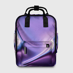 Рюкзак женский Голография - изгибающийся металлический фиолетовый, цвет: 3D-принт