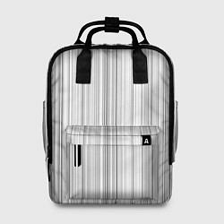 Рюкзак женский Полосатая рябь белый, цвет: 3D-принт