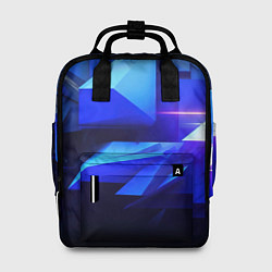Женский рюкзак Black blue background abstract