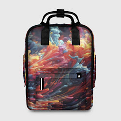 Рюкзак женский Многоцветный дым, цвет: 3D-принт