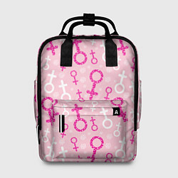 Рюкзак женский Гендерный женский знак венеры, цвет: 3D-принт