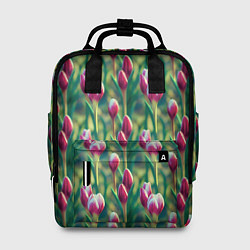 Женский рюкзак Весенние цветы на поляне