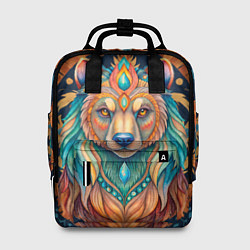 Женский рюкзак Медведь шаман тотемное животное