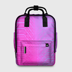 Рюкзак женский Розовые градиентные линии, цвет: 3D-принт