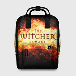 Рюкзак женский The Witcher Remake в пламени огня, цвет: 3D-принт