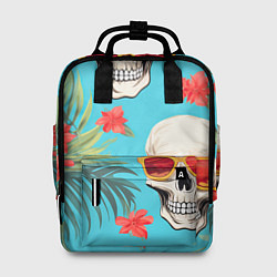 Рюкзак женский Черепа в отпуске, цвет: 3D-принт
