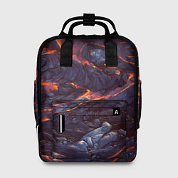 Рюкзак женский Лавовые реки, цвет: 3D-принт