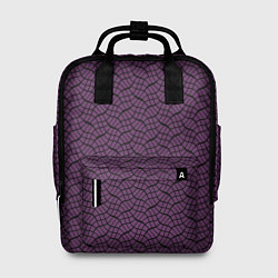 Рюкзак женский Тёмный фиолетовый волнистые полосы, цвет: 3D-принт