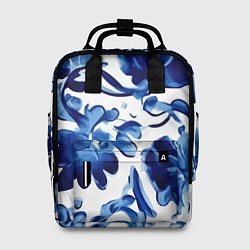 Рюкзак женский Гжель акварель, цвет: 3D-принт