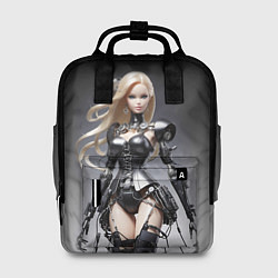 Рюкзак женский Cyber Barbie - fantasy cyberpunk ai art, цвет: 3D-принт