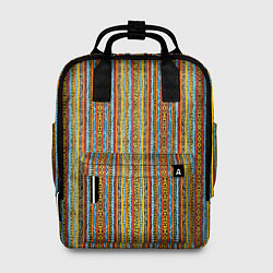 Рюкзак женский Полосы в африканском стиле, цвет: 3D-принт