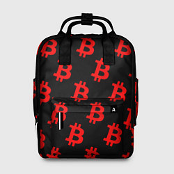 Женский рюкзак Bitcoin red logo money