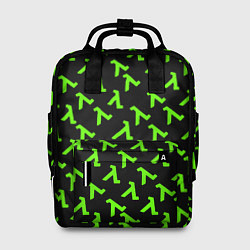 Рюкзак женский Half life green logo, цвет: 3D-принт