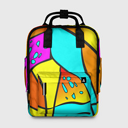 Рюкзак женский Яркая абстракция, цвет: 3D-принт