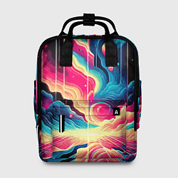 Женский рюкзак Neon space fantasy - ai art