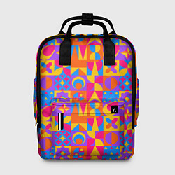 Рюкзак женский Нео-гео текстура, цвет: 3D-принт