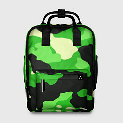 Женский рюкзак Зелёный камуфляж текстура