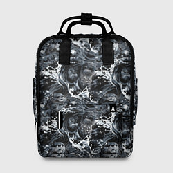 Женский рюкзак Выдры купаются в речке - паттерн