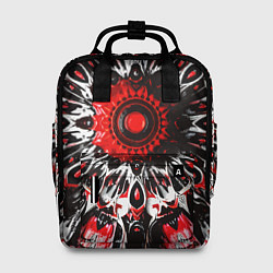 Рюкзак женский Красная сюрреалистичная абстракция, цвет: 3D-принт