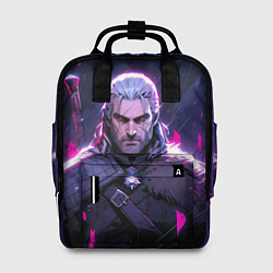 Рюкзак женский Geralt - neon rain, цвет: 3D-принт
