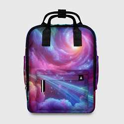 Рюкзак женский Neon space fantasy, цвет: 3D-принт