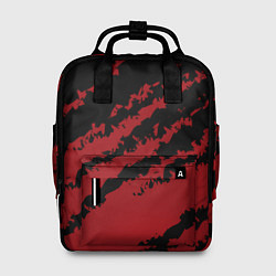 Рюкзак женский The color is red and black, цвет: 3D-принт