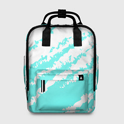 Рюкзак женский The color is light blue and white, цвет: 3D-принт