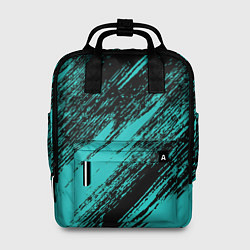Женский рюкзак The color is black and light blue
