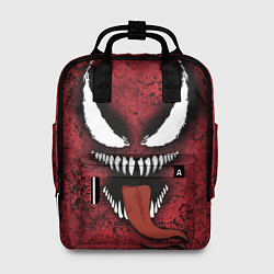 Женский рюкзак Веном красный и черный симбиот