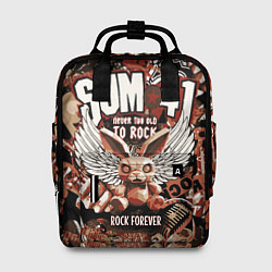 Женский рюкзак Sum 41 на фоне кролика и гитар