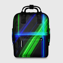 Женский рюкзак Color blue black green