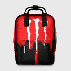 Рюкзак женский Monster energy жидкие краски, цвет: 3D-принт