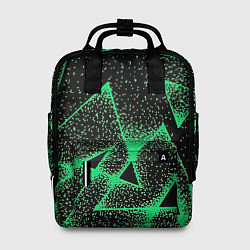 Женский рюкзак A light green triangle with dots
