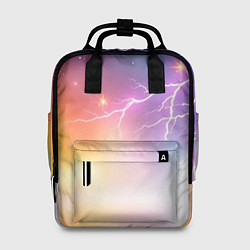 Женский рюкзак Магический фон с молниями и звездами