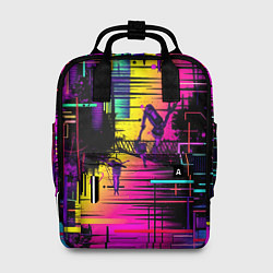 Рюкзак женский Дискотечная абстракция, цвет: 3D-принт