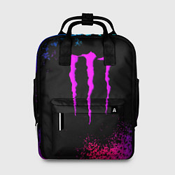 Рюкзак женский Monster energy неоновые цвета, цвет: 3D-принт