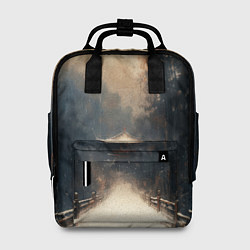 Рюкзак женский Дорога к Японскому храму, цвет: 3D-принт