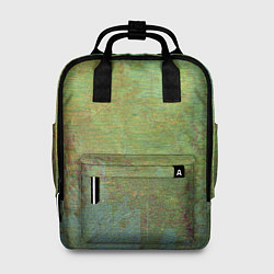 Рюкзак женский Абстракция - green oil stain, цвет: 3D-принт