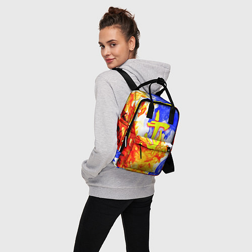 Женский рюкзак Doom битва огня / 3D-принт – фото 3