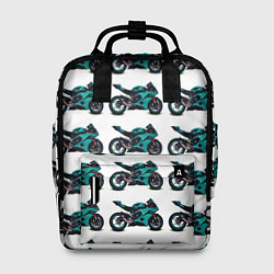 Женский рюкзак Motorbike light blue