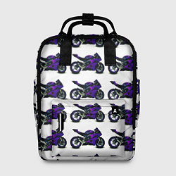 Женский рюкзак Motorcycle purple gloss