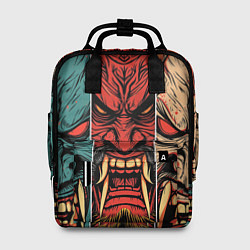 Рюкзак женский Demons Oni - neuroart, цвет: 3D-принт