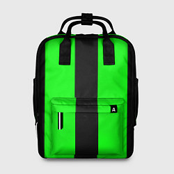 Женский рюкзак Color green black line