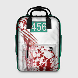 Рюкзак женский Кровавая форма игрока 456 из игры в кальмара, цвет: 3D-принт