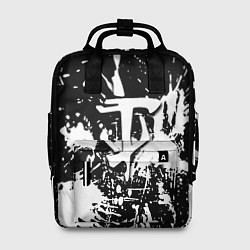 Рюкзак женский Doom белые краски, цвет: 3D-принт