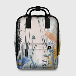 Рюкзак женский Цветы полевые, цвет: 3D-принт
